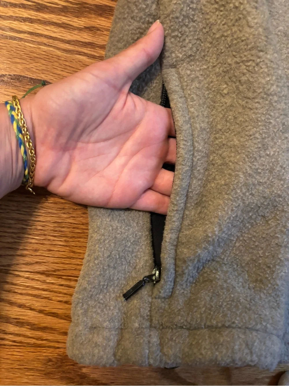 Eddie Bauer Oatmeal Quarter Zip Fleece Pullover Jacket XXL